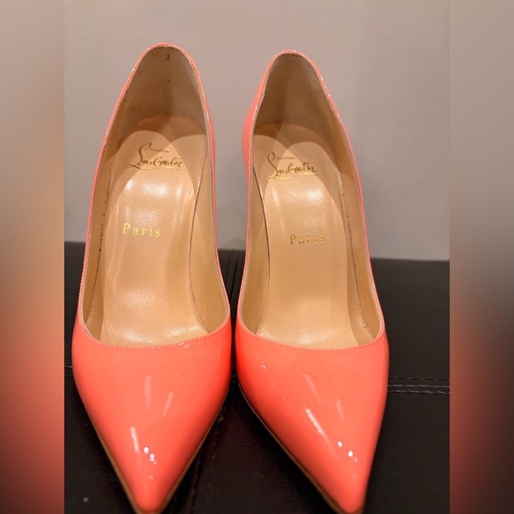 Christian Louboutin Vibrant Coral Heels